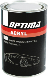 ACRYL LAKIER NAWIERZCHNIOWY 2:1 Q493 czarny 1L